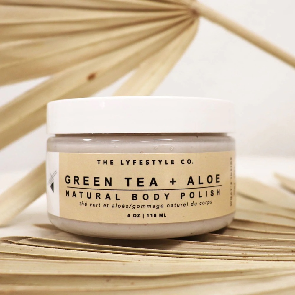 🌸THE LYFESTYLE CO. - GREEN TEA AND ALOE NATURAL BODY POLISH 🌸